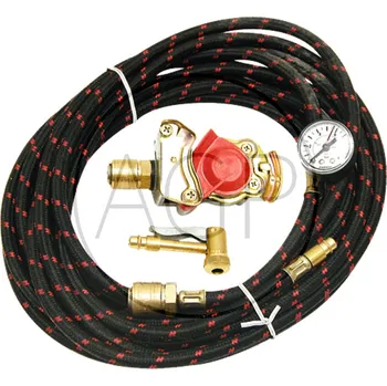 Příslušenství ke kompresoru Univerzální pneumatická sada s tlakoměrem na plnění pneumatik