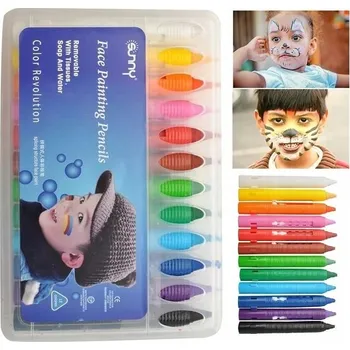 Pastelka Pastelky na malování na obličej ISO 12 ks