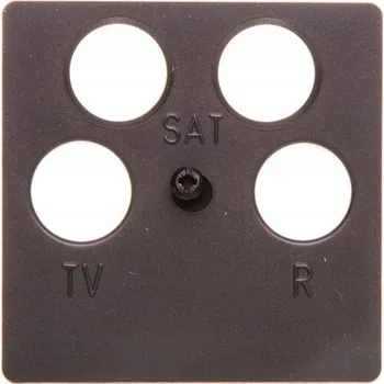 Elektrická zásuvka Hager Rámeček černý