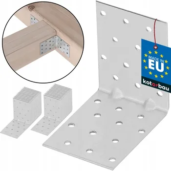 Tesařské kování Stavební úhelník 80X80X60 s prolisem 25 KS