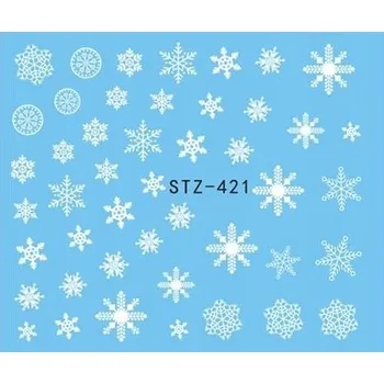 Přípravek na nehty Samolepky na nehty s vodními sněhové vločky H42