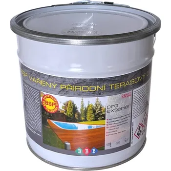 Olej na dřevo BBB barvy BSP vařený terasový olej 2,7 L