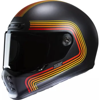 Helma na motorku Integrální helma na motorku HJC V10 Foni MC1SF černo-červeno-oranžová L