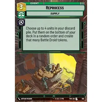 Sběratelská karetní hra Reprocess 360 - Twilight of the Republic: Extras Typ karty: Standard