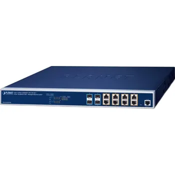 Switch Planet XGS-6320-8UP4X L3 switch, 8x10Gb, 4x10Gb SFP+, 8x PoE 802.3bt 420W, 0~50°C , QoS
