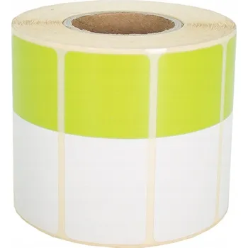 Samolepící etiketa Termální samolepicí etikety 70x30mm 1000 ks. bílo-světle zelené, návin 40mm