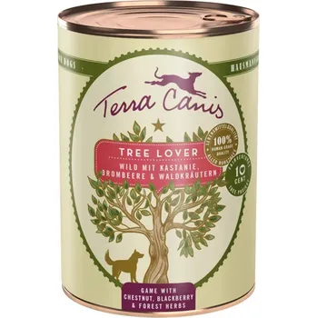 Krmivo pro psa Terra Canis Tree Lover zvěřina s jedlými kaštany, ostružinami a lesními bylinami 6× 400 g