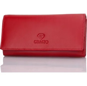 Dámská peněženka červená z pravé kůže Gracio BIG