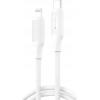 Datový kabel Kabel Encore Energy USB-C na Apple Lightning 1 m bílý