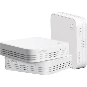 STRONG sada 3 ATRIA Wi-Fi Mesh Home TRIO PACK 1200/ Wi-Fi 802.11a/b/g/n/ac/ 1200 Mbit/s/ 2,4GHz a 5GHz/ 3x LAN/ bílý