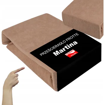 Prostěradlo Prostěradlo s Gumou 180x200 Froté Prodyšné Silné Odolné Béžové