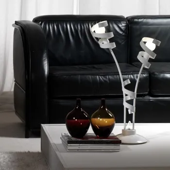 Lampička ONLI - Stolní lampa ZOE 2xE14/6W/230V 65 cm bílá