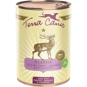 Krmivo pro psa Terra Canis se zvěřinou, dýní, amarantem a brusinkami 6x400g