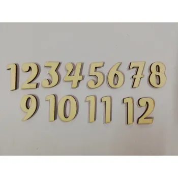 Dřevěná hračka Dřevěný výřez sada čísel č.4