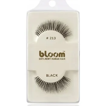 Umělé řasy Bloom Natural řasy z přírodních vlasů č. 213 (Černé) 1 cm