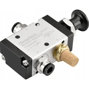 Ventil PNEUMATICKÝ RUČNÍ VENTIL ZACVAKÁVACÍ BISTABILNÍ HŘÍBEK 3/2 1/4 3R210-08