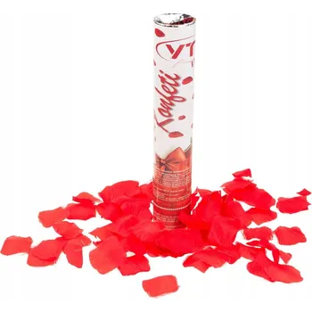 Konfeta Konfety v tubě - okvětní lístky růží, červené