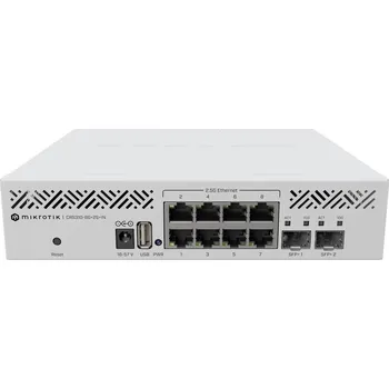 Switch MikroTik Cloud Router Switch CRS310-8G+2S+IN, 256MB RAM, 8x 2,5 GbE, 2x SFP+, USB 3.0, L5