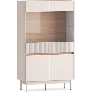 Knihovna Vitrína cashmere/dub cremona torro DUNEA 03