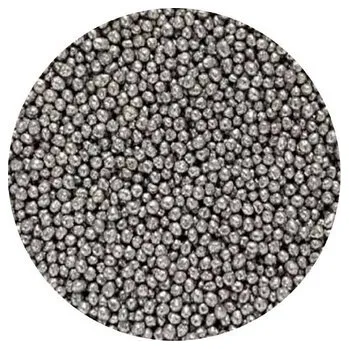 Jedlá dekorace na dort Cukrové perly stříbrné metalické 2mm 1kg - I LOVE CAKES