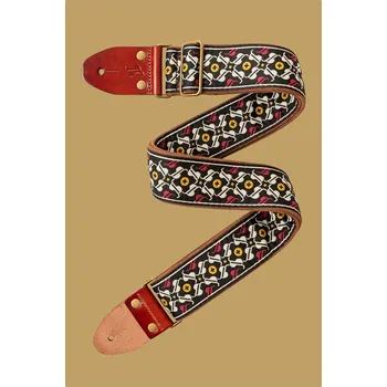 Kytarový popruh Stagg SWO-30TH-YLW, tkaný nylonový popruh, žlutý