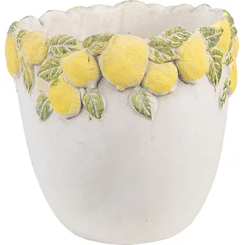 Květináč Clayre & Eef - Cementový květináč LEMONS 6TE0572M