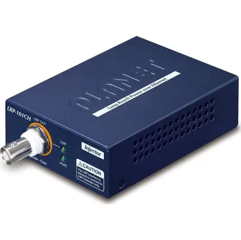 Příslušenství pro kamerový systém Planet LRP-101CH, COAX PoE extender, master, 10/100Base-TX, PoE 802.3at-30W, EFT+ESD, dosah 1km, -20 až 70°C