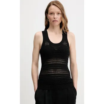 Top Tommy Hilfiger dámský, černá barva, WW0WW45647 99X, vel. XXL