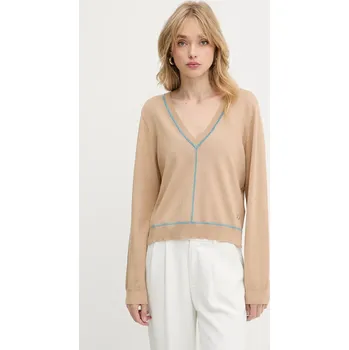 Dámský svetr Svetr Karl Lagerfeld A3W18023 béžová 80E, vel. XS