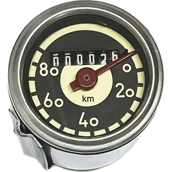 Motor pro motocykl Tachometr 80km/h JAWA 50 Pionýr 05,20,21,23 černo - žlutý ciferník