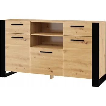 Komoda Komoda Bim Furniture Nuka dub artisan 155x45x87 cm 2 zásuvky matná
