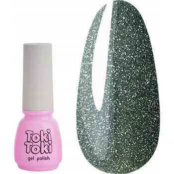 Lak na nehty Odrazivý hybridní lak na nehty Toki-Toki Cosmo 10 zelený 5 ml