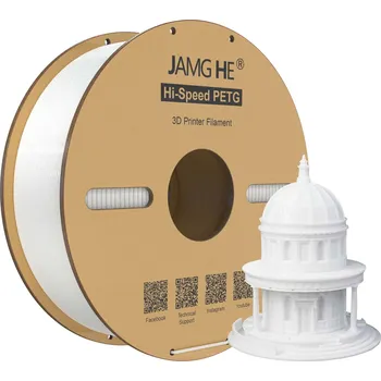 Filament Jamghe Hi-Speed PETG 1 kg - BÍLÁ (WHITE)