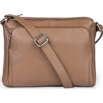 Kabelka Vera Pelle kabelka z pravé lícové kůže – hnědá