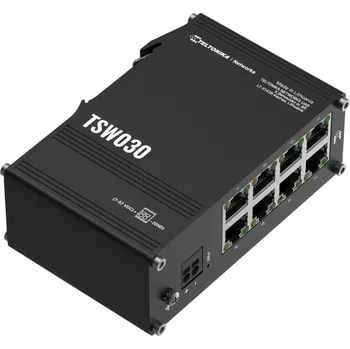 Síťový prvek Teltonika TSW030 průmyslový nemanažovaný switch, 8x 10/100, bez zdroje