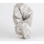 Tulimese Péřová zavinovačka béžové stromky VELIKOST ZAVINOVAČKY: VELIKOST 80X80 CM, VARIANTY PROVEDENÍ: ZAPÍNÁNÍ NA KNOFLÍKY