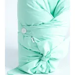 Tulimese Péřová zavinovačka mentolová VELIKOST ZAVINOVAČKY: VELIKOST 80X80 CM, VARIANTY PROVEDENÍ: ZAPÍNÁNÍ NA KNOFLÍKY A MAŠLI