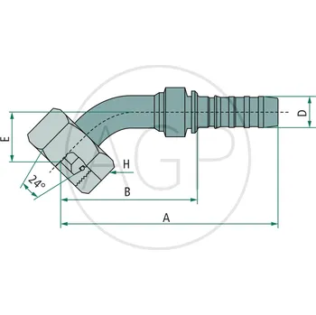 Fitinka PNB 25 DKOS M36x2.0 45° (25S)