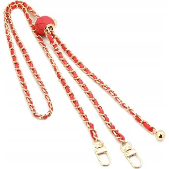 Vodítko pro psa Vodítko / Smyčka s rukojetí GLAMOUR pro všechny modely do max. šířky 80 mm, ČERVENÁ