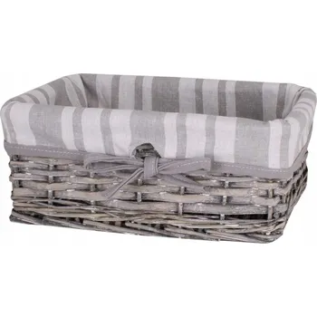 Koš na prádlo Univerzální proutěný koš šedý