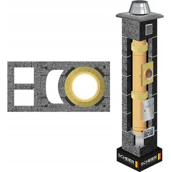 Komín Keramický komín systémový komínový systém 160 mm, 11 m