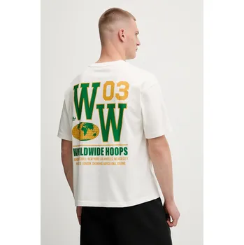 Tričko adidas Originals Glbl Hoops Tee JW6650 béžová 01X, vel. L