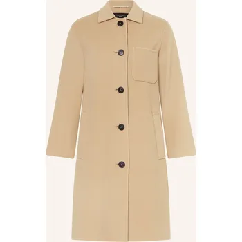 Dámský kabát Weekend Max Mara Dámský Vlněný Kabát Zenone, béžová, 42