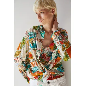 Dámská košile Bavlněná košile Medicine dámská, více barev, relaxed, s klasickým límcem RS25.KDDB02 vícebarevná MLG, vel. S