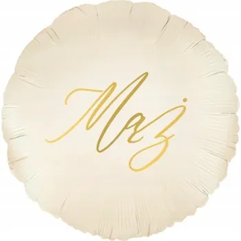 Balónek Zlatý kulatý balónek 1 ks