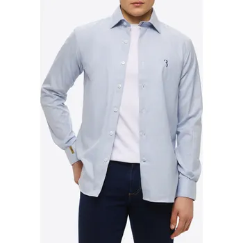 Pánská košile BILLIONAIRE Sky Light Blue košile 5XL Modrá