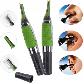 MINI HOLICÍ STROJEK ZASTŘIHOVAČ NOSNÍHO OBOČÍ A UŠÍ PRO MUŽE LED NÁSTAVCE