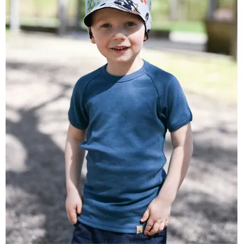 Chlapecké tílko Little Things Modré modalové tričko s krátkým rukávem Velikost: 1-3 roky