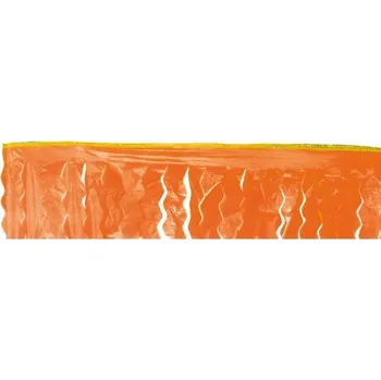 GIRLANDA ORANŽOVÁ PLASTOVÁ 250 X 15,5 CM DOVOLENÁ KARNEVAL