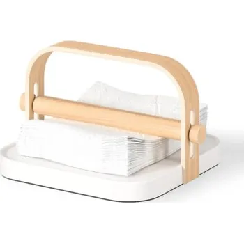 Papírový ubrousek Držák na papírové ubrousky Bellwood White Natural